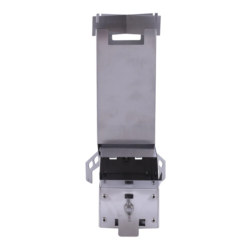 

Outdoor Stainless Steel Stove Collapsible Rocket Wood Burning Stove for Camping Hiking Picnic Cooking Furnace Silver