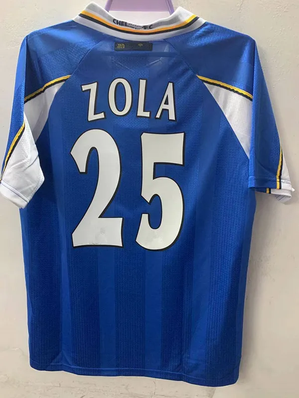 Классические винтажные рубашки Trikot Maglia кальцио 97 99 Gullit Vialli Zola Di mateso Desailly Laudrup |