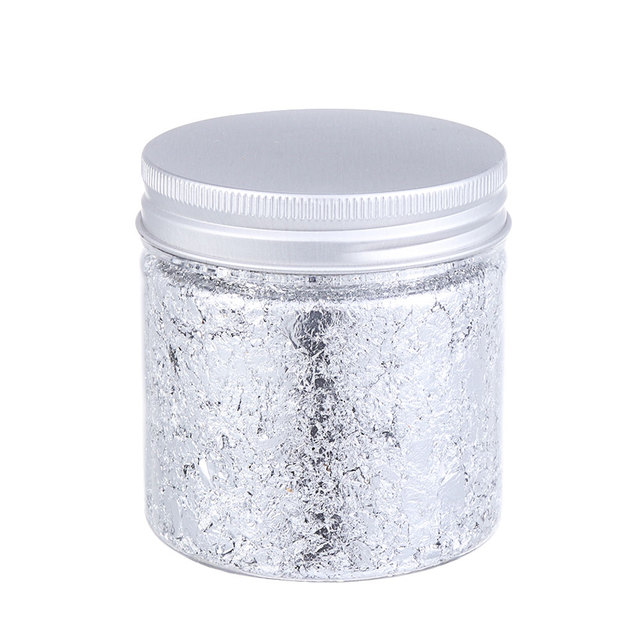 Gold/Rose gold/Silver Flakes Glitter Aluminum Foil Sequins Chrome Powder Nails Irregular Sticker Nail Art Manicure Decor