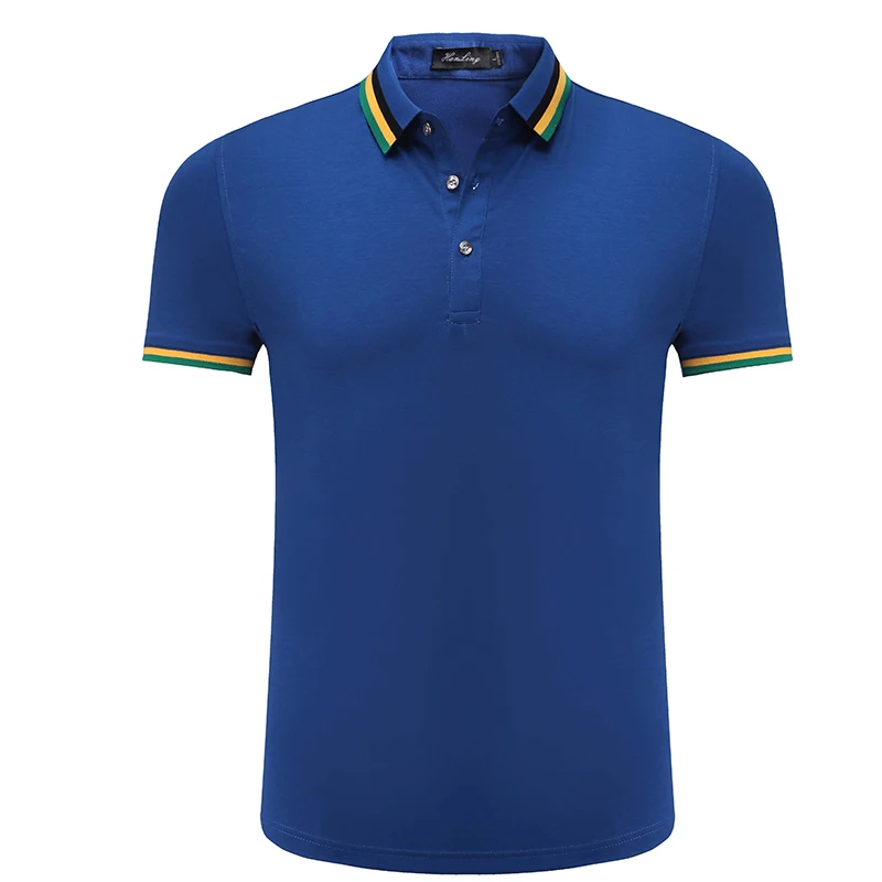 Royal blue Мужские и женские рубашки поло с индивидуальным логотипом - Цвет: Royal blue
