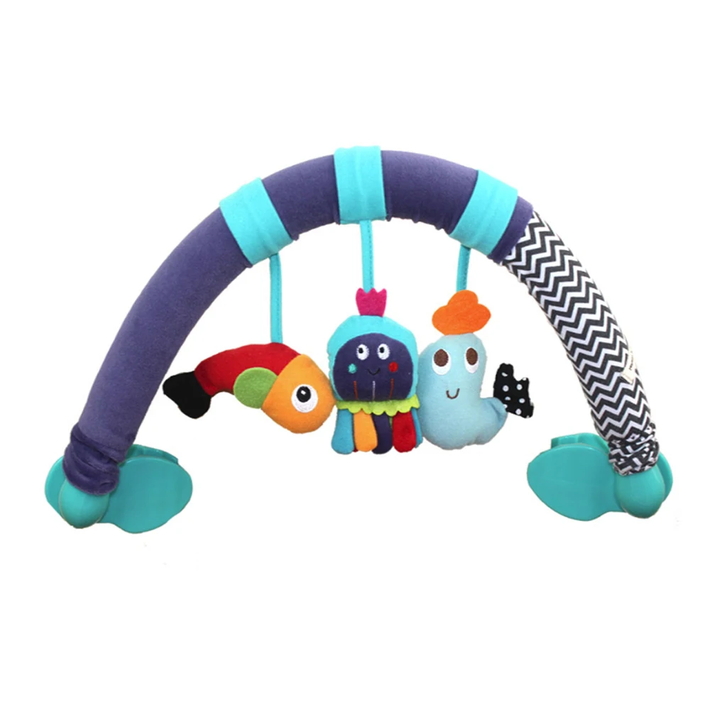 

Rattles ABS + Sponge Stroller Toy Rattles Toy Baby Travel Play Arch StrollerCrib Accessory Soft Cute Handbell Bed Hanging