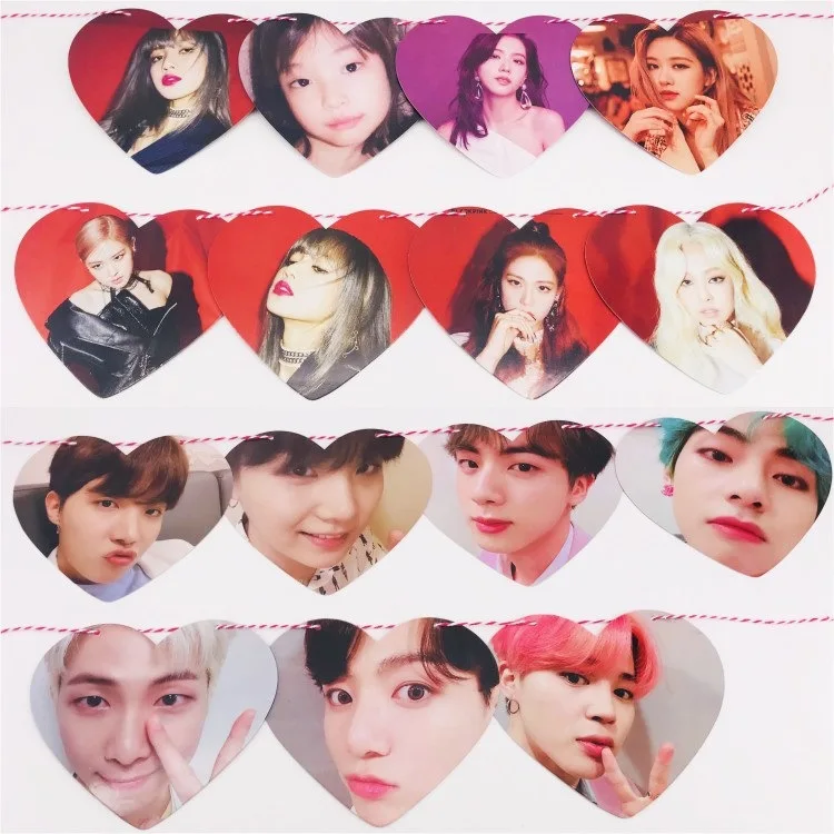 Kpop Фото Коллекция ЛЮБОВЬ Висячие флаги BLACKPINK GOT7 TXT v jungkook jimin rm suga jin подарок