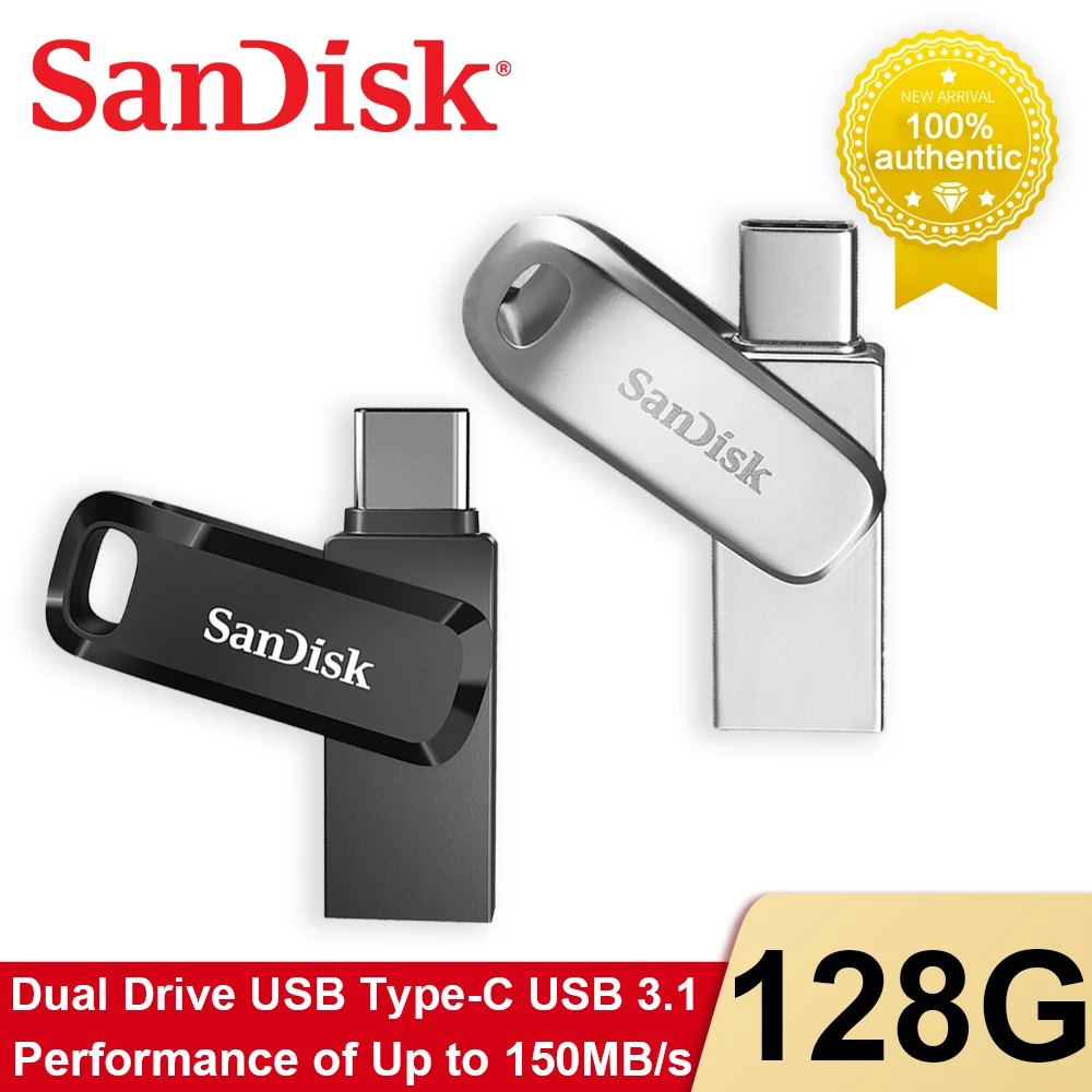 100% Sandisk Ultra Dual Drive Luxe Pendisk 128GB Memory Stick OTG Type-C USB 3.1 Drive SDDDC3 U Disk Pen Disk SDDDC4 _ - AliExpress Mobile