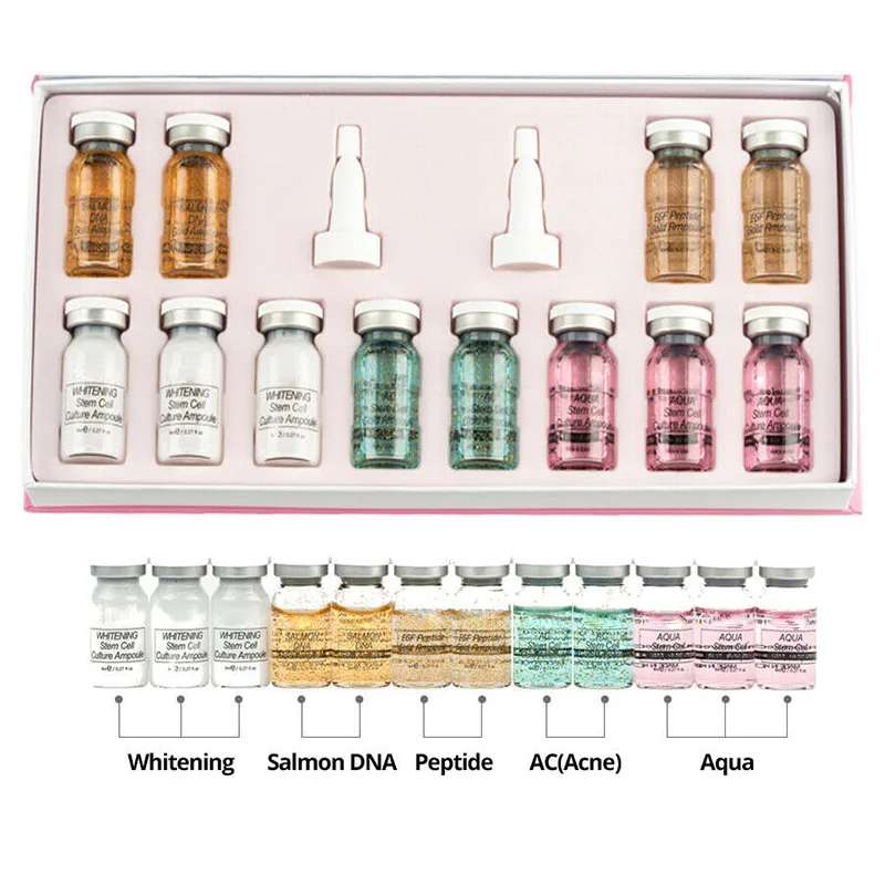 12pc new cream 20 шт 5 мл Отбеливающий Крем Сыворотка BB крем светящаяся Meso осветляющая сыворотка BB крем основа красота салон Косметика Макияж Жидкая foundatio - Цвет: 12pc new cream