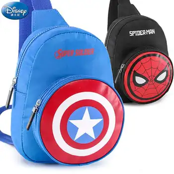 

Disney Marvel Chest Bag for Boys Shoulder Multifunctional PU Messenger Cross Body Mini Small Bag Boys Tote Diagonal Bag Gifts