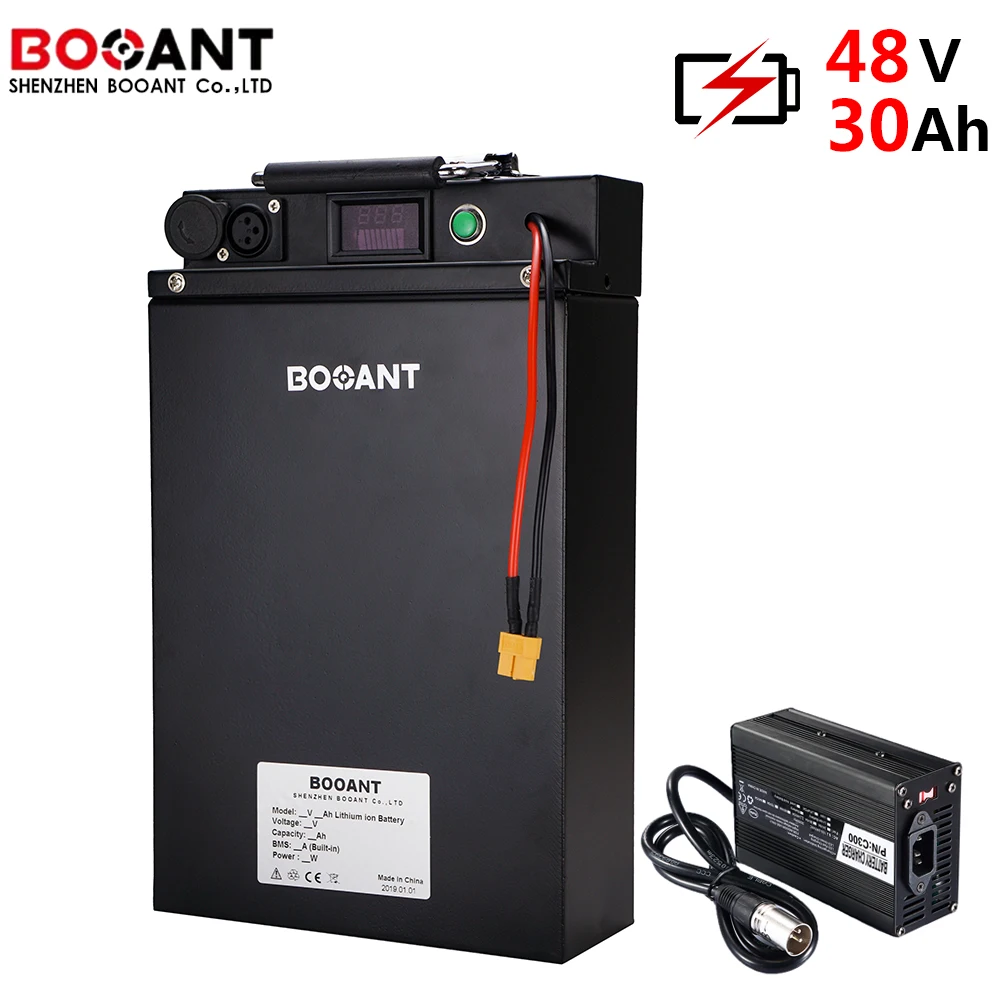 Electric scooter battery 48V 30Ah 2000W rechargeable lithium battery