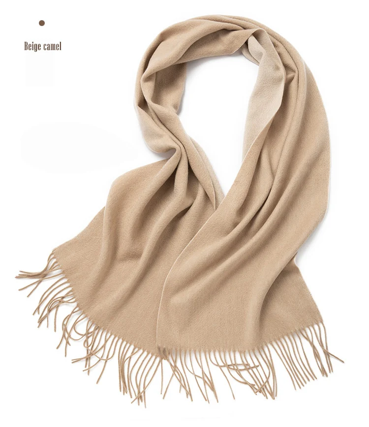 Wolle Schal Frauen doppelseitige Winter Frauen Kaschmir Schal Pashmina Schals Und Wraps Weiblich Foulard Hijab Wolle Stolen Schals – Detail 14
