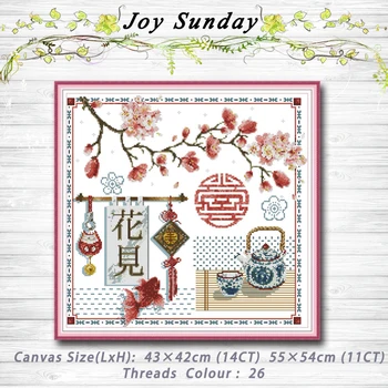 

Han nationality culture scenery painting dmc 14CT 11CT counted cross stitch kits embroidery sets Needlework Sets Home decor