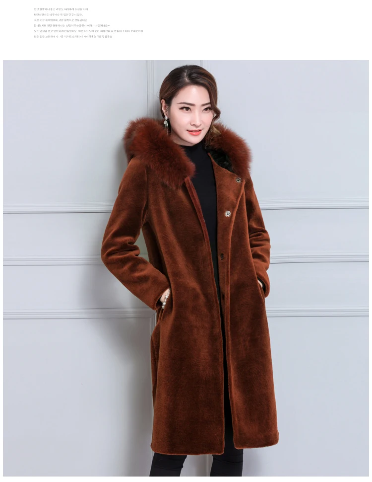 Зимние пальто с капюшоном Женское пальто с длинным рукавом из шерсти Feminino Casaco женский кардиган из кашемира WS70