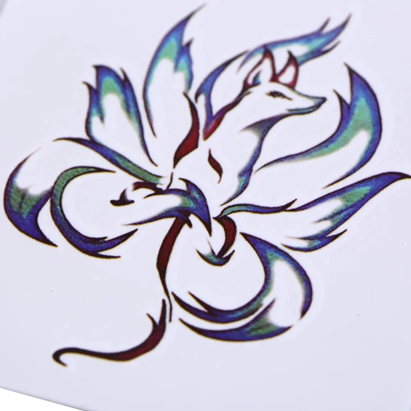 

Nine Tail Fox Totem Tattoo Sticker Arm Waterproof Temporary Tattoos Sexy Tatoos