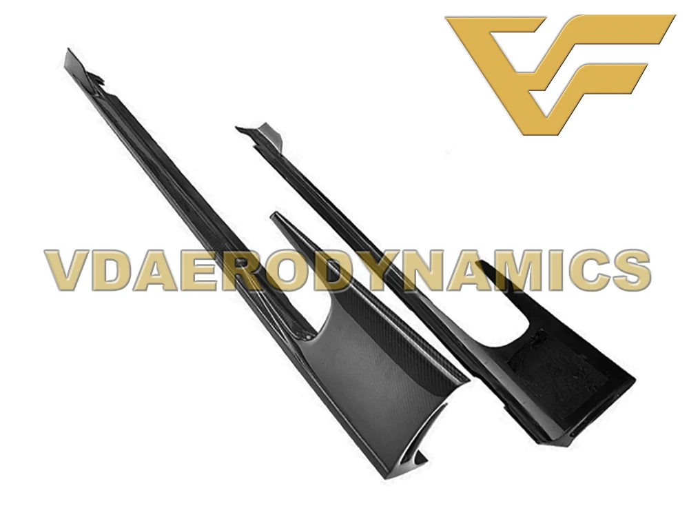Подходит для 11-12 Audi TT VAD-RW комплект из углеродного волокна для губ-передняя губа задняя губа боковые юбки - Цвет: Side SKirts