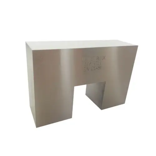 Ray-Check AWS-DS Sensitivity Distance Calibration Block carbon steel test UT block