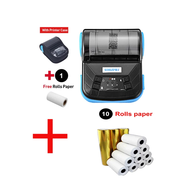 Mini impresora térmica portátil MTP3, máquina de impresión inalámbrica de  recibos, con bluetooth, compatible con Android, iOS y Windows, 80mm| Impresoras| - AliExpress