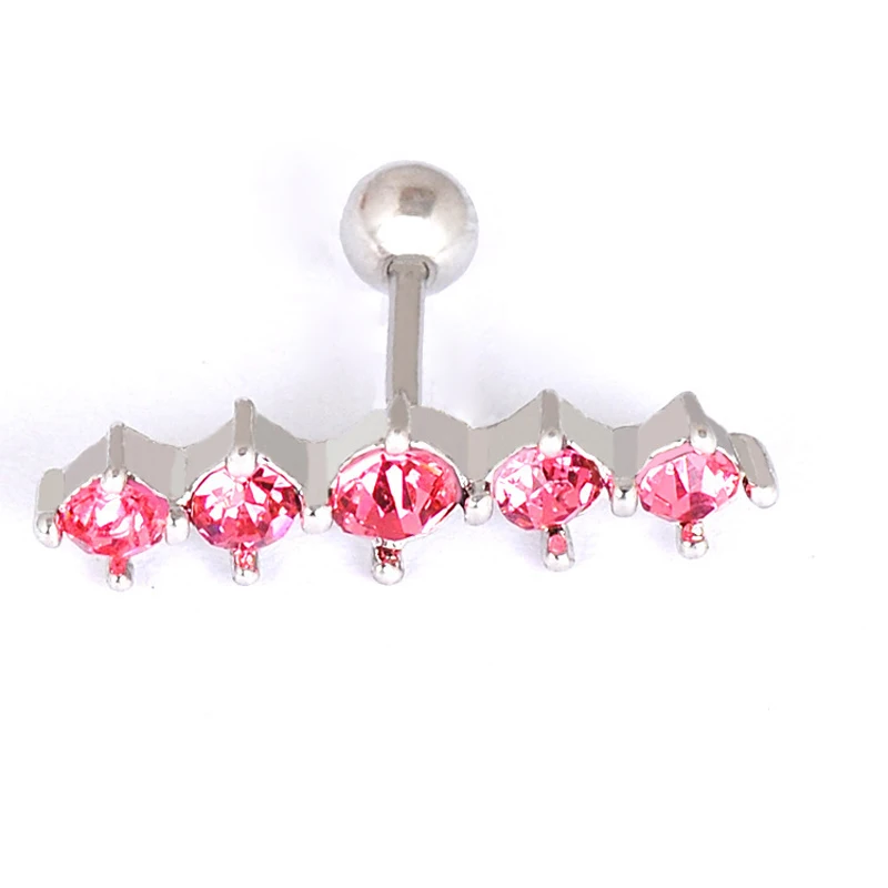 Серьги-гвоздики Eli хряща Tragus, серьги из нержавеющей стали для пирсинга, хрустальные аксессуары для украшения тела, подарки для женщин