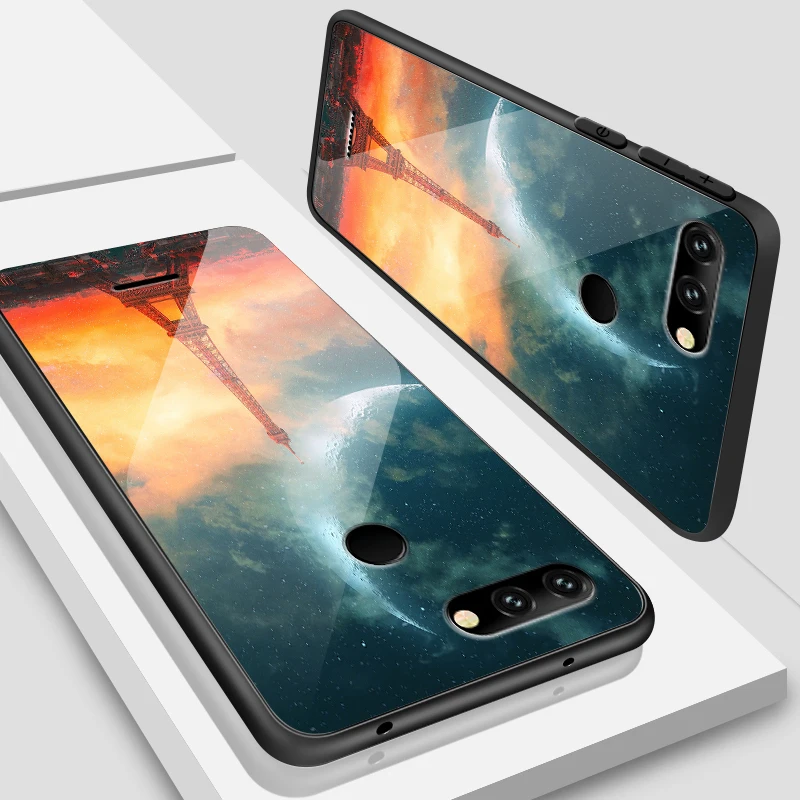 W393 Для Xiaomi Redmi 5A 6A S2 GO Plus чехол из закаленного стекла Жесткий Чехол для Vivo Z5X IQOO NEX AS S1 Pro TPU PC роскошный защитный чехол - Цвет: W393