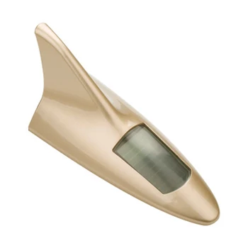 

Light Sensor Car Accessories Fin LED Signal Antenna Solar Lithium Battery Car Roof Decoration