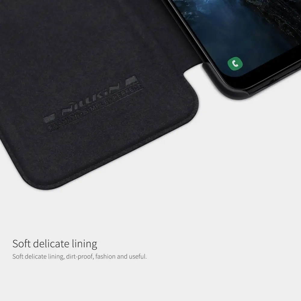 Кожаный чехол Nillkin QIN для samsung Galaxy A70S A50S A30S A20S A10S A20e A51 A90 5G с отделением для карт и бумажником с откидной крышкой