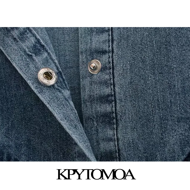 Винтажное стильное кружево пэчворк рюши джинсовые блузки для женщин мода воротник с лацканами длинный рукав женские рубашки Blusas шикарные топы