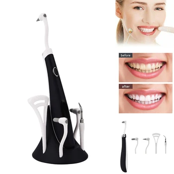 

Household Portable Dental Scaler Electric Teeth Whitening with 5 Handpieces Vibrating Calculus Removal Tartar Dentistry Tools