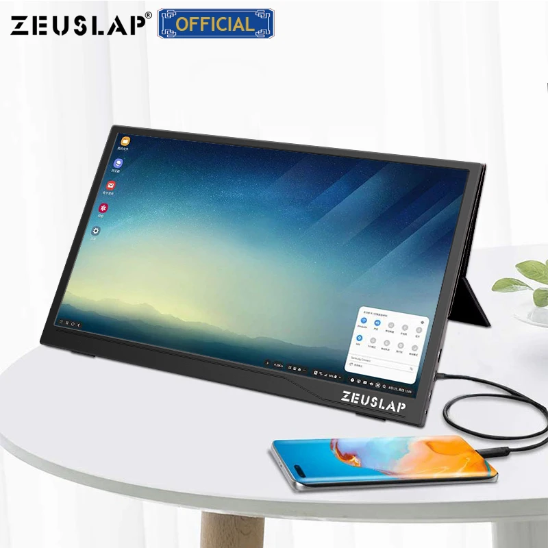 ZEUSLAP Ultrathin 15.6inch 1080p/touch function usb c HDMI-Compatible ips screen portable gaming lcd monitor 2