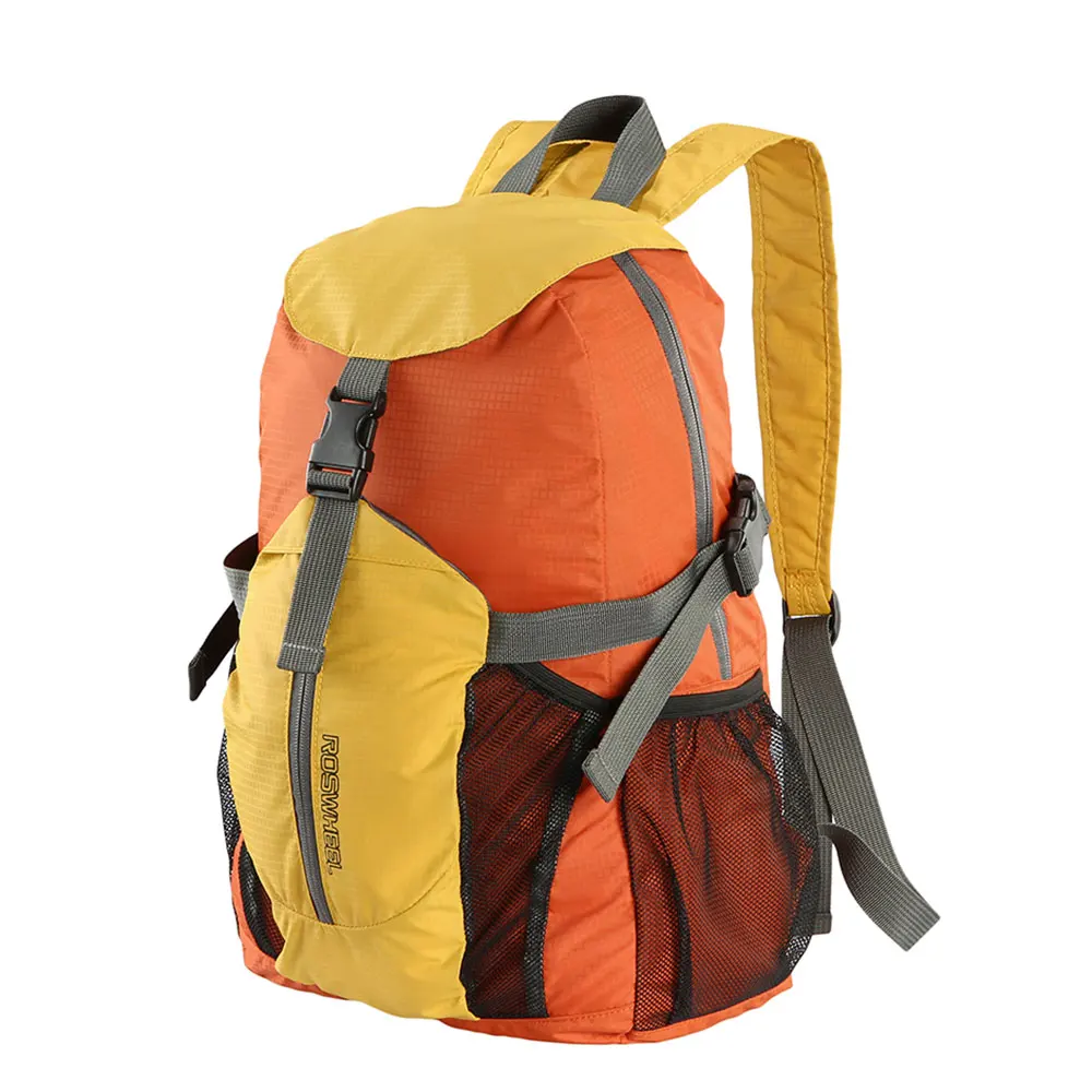 Durable 20L Yellow Shoulder Bags Climbing Backpacks Folding Bag Travel Backpack Pack Camping Hiking