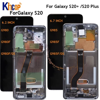 

For Samsung Galaxy S20 Lcd G980,G980F,G980F/DS with Frame Display Touch Screen Digitizer For Samsung s20 plus LCD G985 G985F