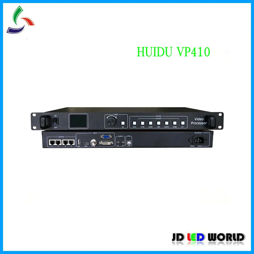 Полноцветный светодиодный видеопроцессор HUIDU VP410 встроенная HD отправляющая