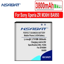 HSABAT, новинка, аккумулятор BA950 емкостью 3800 мАч для sony Xperia ZR M36H Xperia V C5502 Xperia A C5503 SO-04E батарея AB-0300