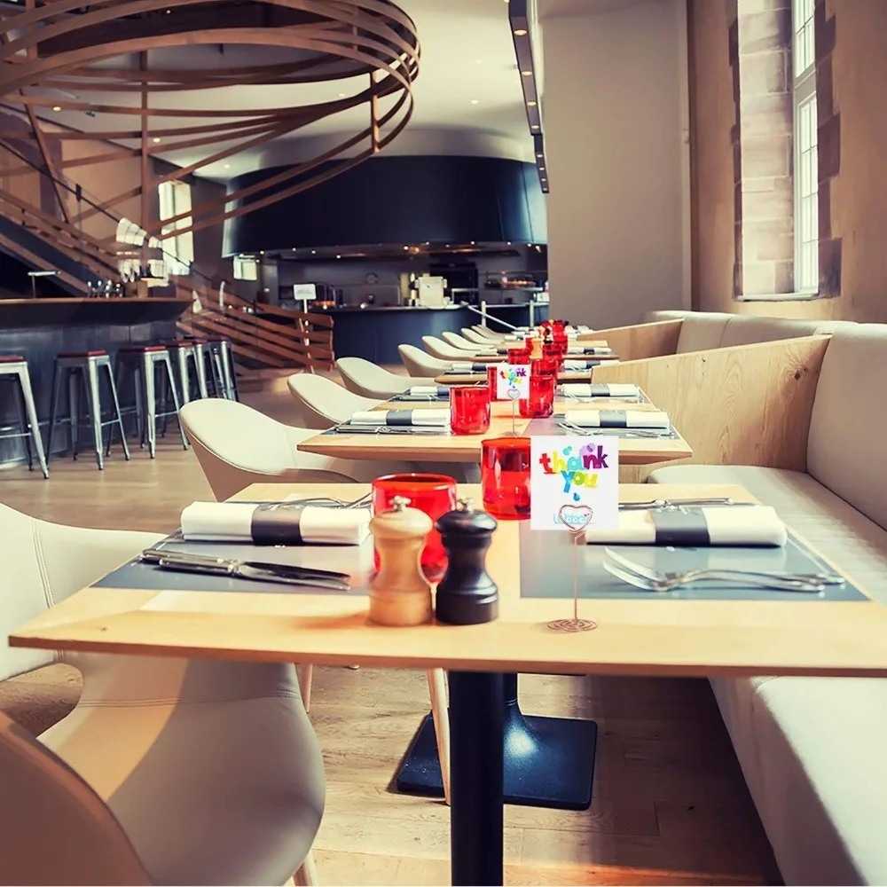 10 шт. держатель для карт из розового золота с номером стола свадебной вечеринки