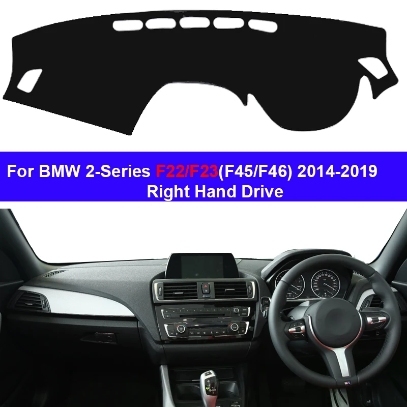 Car Dashboard Cover Dash Mat Carpet Cape For BMW 2-Series F22 F23 F45 F46 2014 2015 Auto Protector Sun-Shade