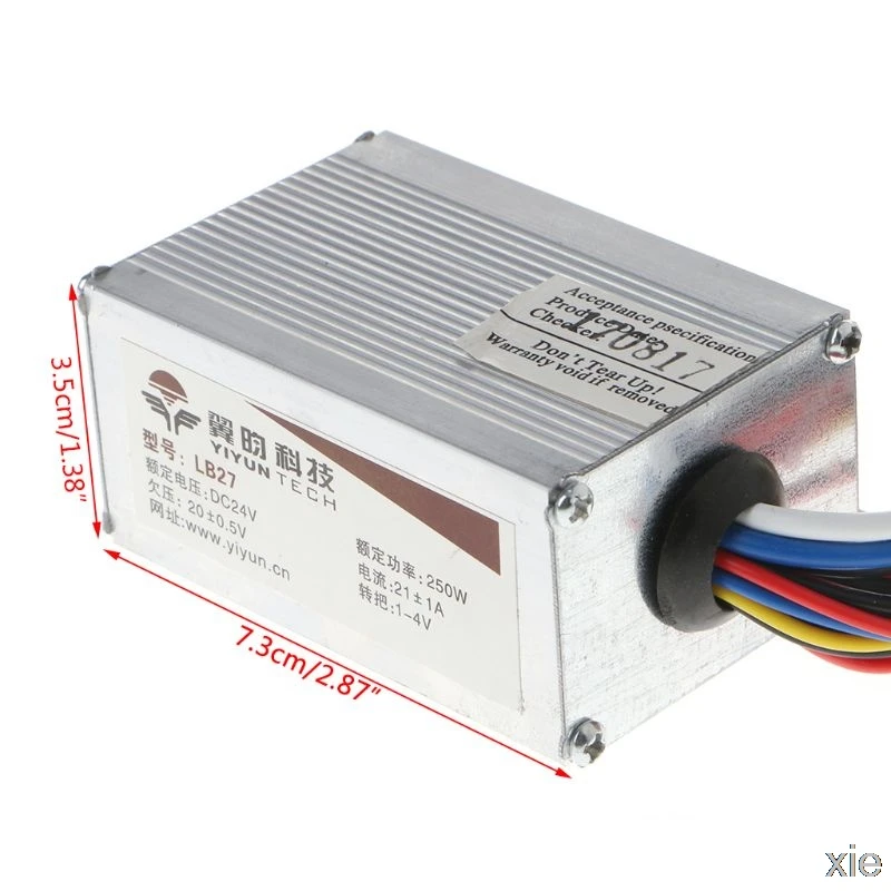 DC 24V 250W регулятор скорости мотора щетки для электрического велосипеда скутера