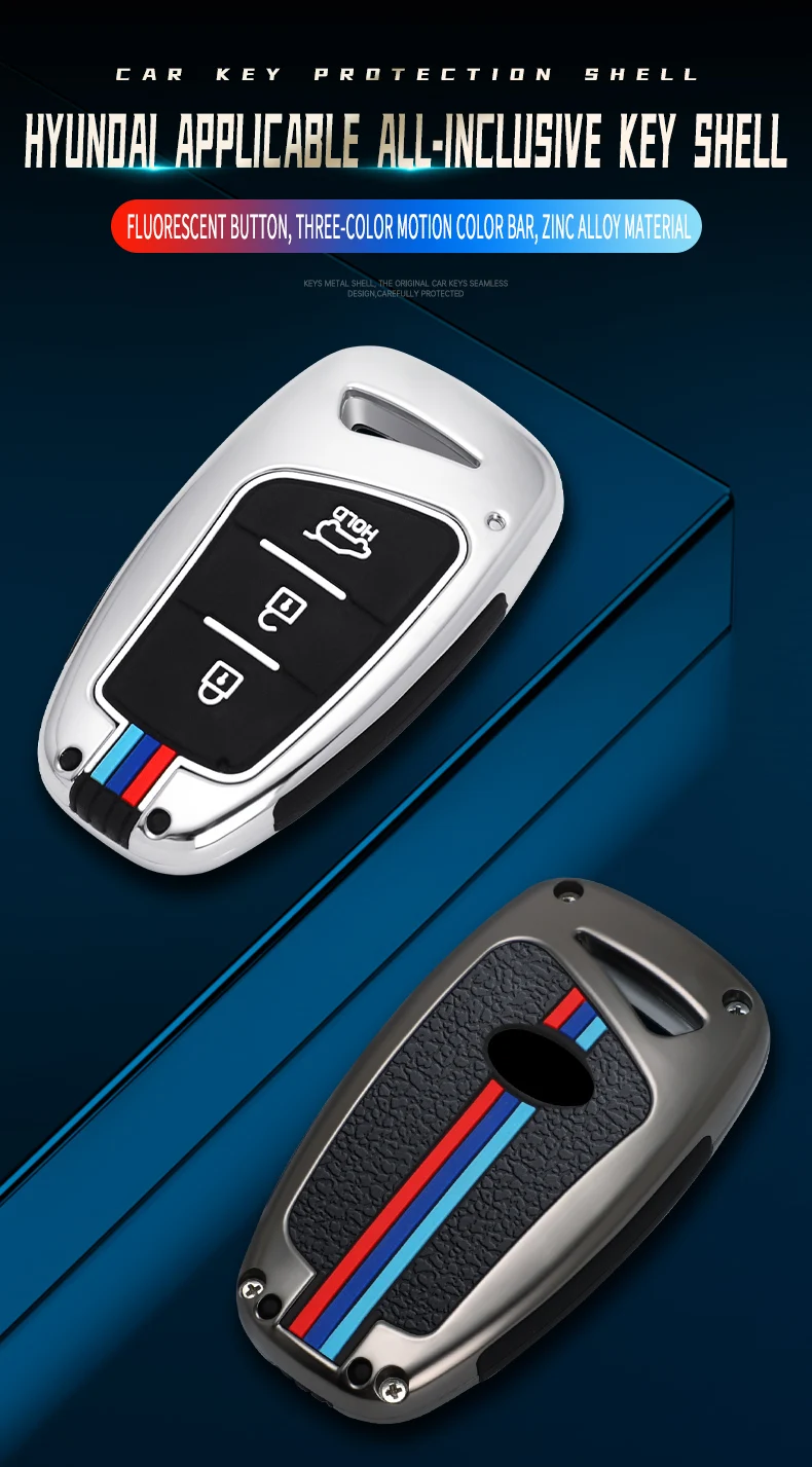 Cover portachiavi in lega per Hyundai Grand Santa Fe IX45 GENESIS EQUUS AZERA 2013 2014 2015 2016 accessori 6 Cover portachiavi in lega per Hyundai Grand Santa Fe IX45 GENESIS EQUUS AZERA 2013 2014 2015 2016 accessori - H2d2285344e4d4380ae70db83a9637ee9L