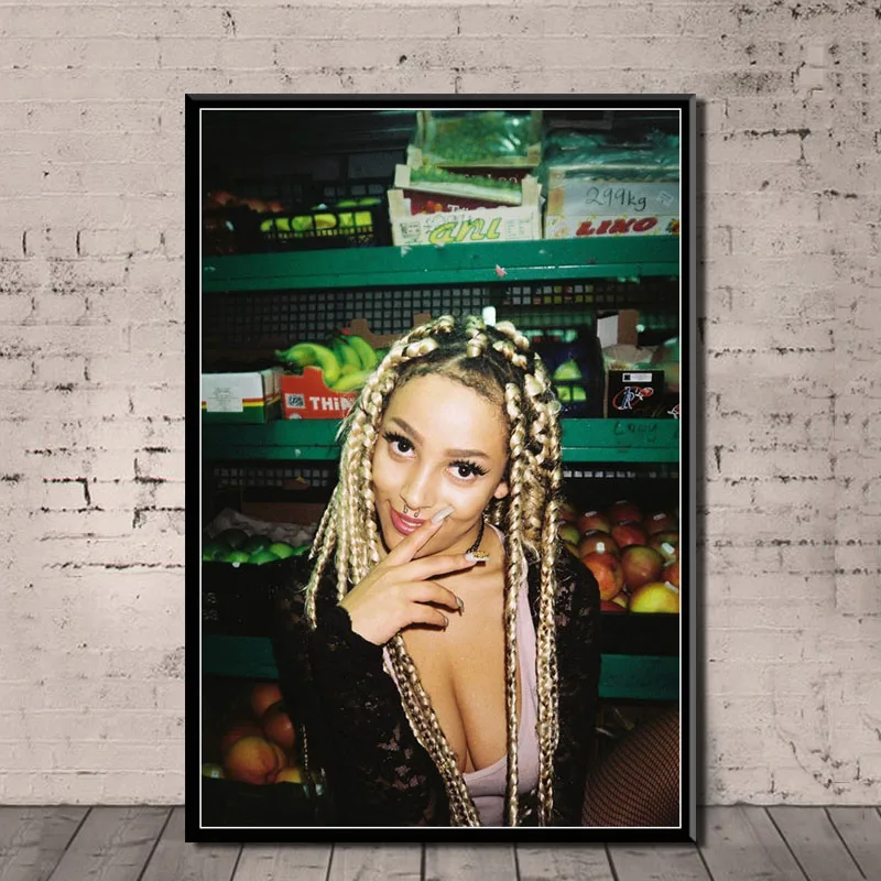 Doja Cat хип-хоп музыкальный певец звезда рэп раппер художественная живопись Шелковый Холст плакат настенный домашний декор
