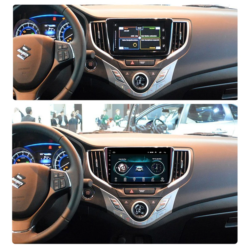 For Suzuki Baleno 2015-2018 Android 8.1 9” Car multimedia system built-in SpeakerRadio Video Player GPS Navigation Carplay/WiFi