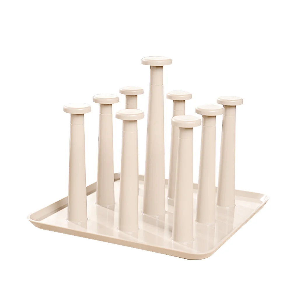 Пластиковая Полка для домашнего хранения, держатель для чашки, гладкая подставка, моющийся слив, многофункциональная сушилка, декоративный органайзер, легкий