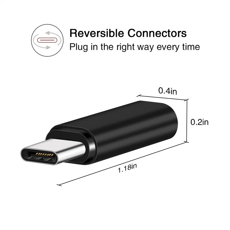 3 шт. металлический IOS Женский к USB C Мужской адаптер кабель для samsung S9 S10 Plus huawei P20 P30 Honor 20 8 Pin к type C зарядный кабель