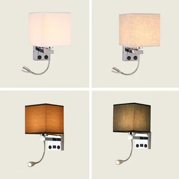 

Led Personality Creative European Style Wall Lamp Hotel Guest Room Usb Charging Bedside Wall Lamp American Bedroom Wall Lamp