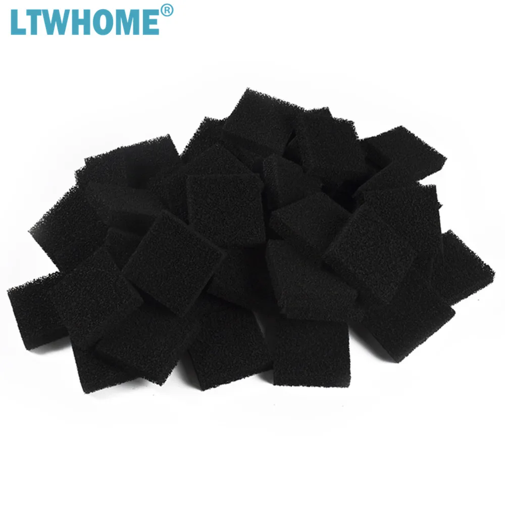 LTWHOME Compatible Carbon Aquarium Foam Filter Pads Fit for Juwel Compact Bioflow 3.0 pre filter sponge activated carbon filter pads