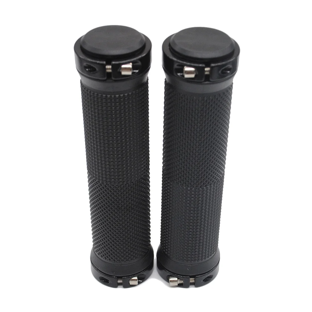 

1 Pair Mountain Bike Grips Rubber Lock On s Lock-on Grips Fixed Gear Fixie Grips End Knock Off Cover#226