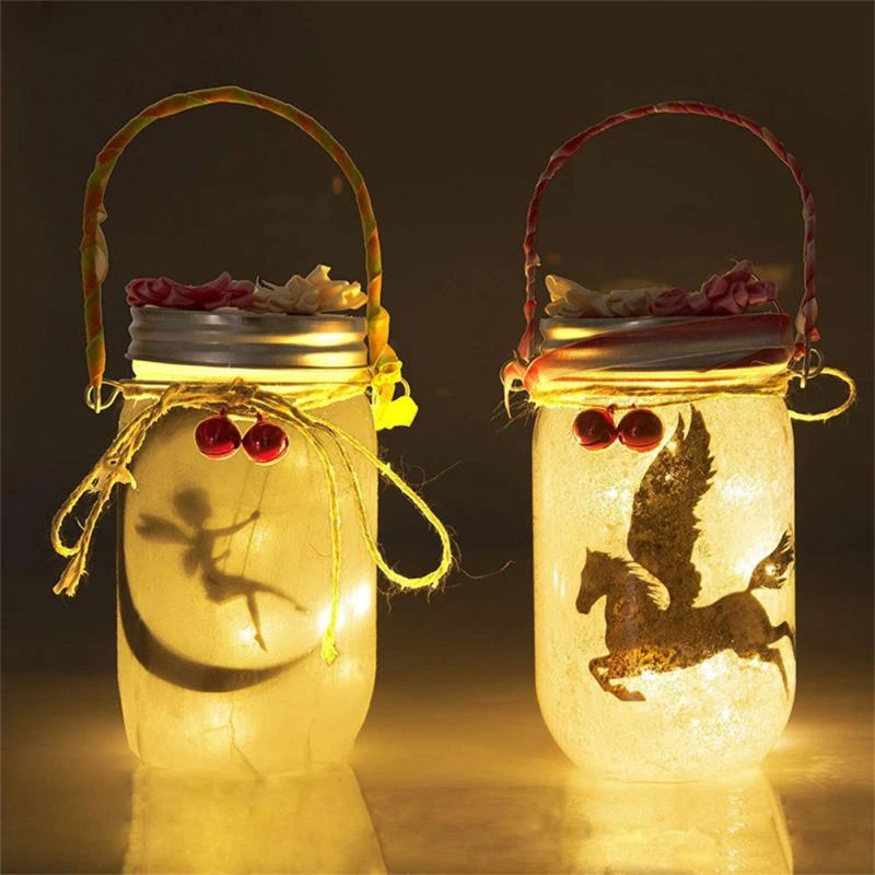 2 pçs diy lâmpada de fadas mini garrafas de vidro com rolha de cortiça  frasco de pedreiro desejando garrafa led lanterna de fadas decoração de  natal presente|Decorações de festas DIY| - AliExpress