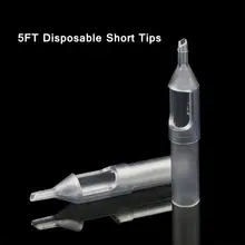 50 шт. новые 5FT наконечники для татуировки 50 шт. Пластиковые насадки для татуировки Одноразовые Gery короткие наконечники для татуировки Трубка сопла круглые принадлежности