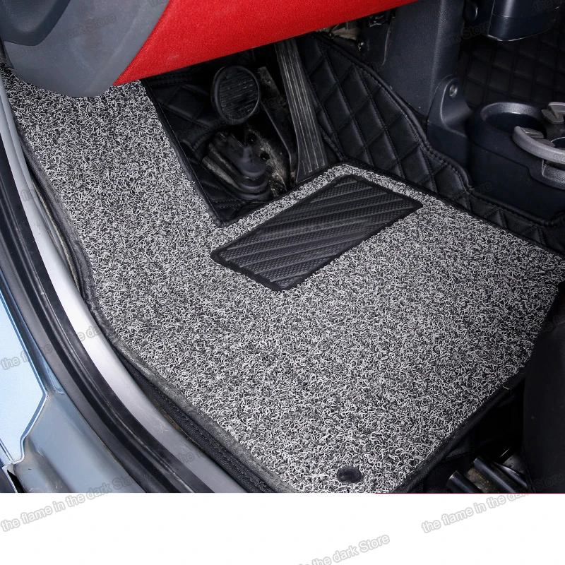 Lsrtw2017 волоконный кожаный коврик для салона автомобиля smart fortwo 2008 2009 2010 2011 2012 2013 2014 |