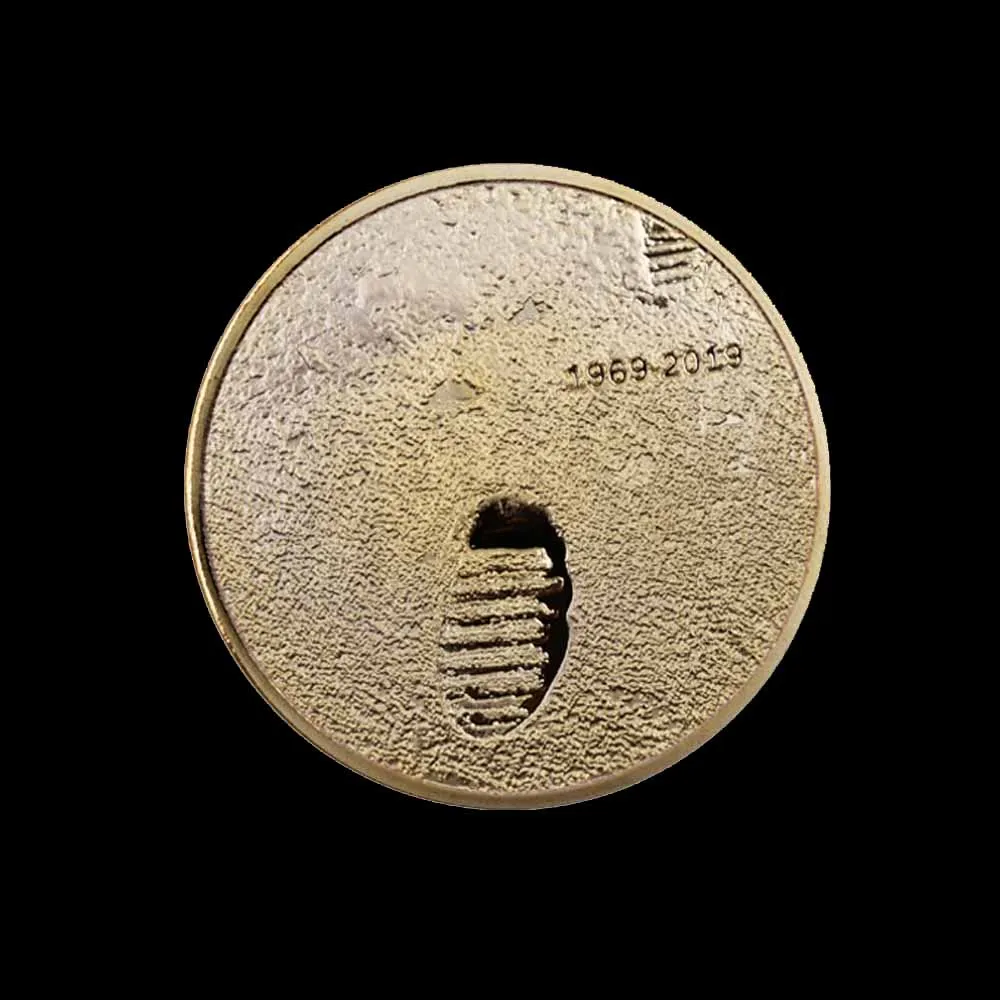 Американский проект Apollo 11 коллекционные монеты Aerospace Engineering Challenge Coin в память о первых отпечатках ног на Луне