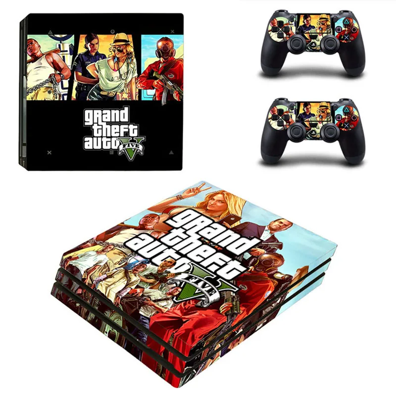 PS4 Pro sticker s GTA 5 PS 4 Play station 4 Pro виниловые наклейки для playstation 4 Pro консоли и контроллера
