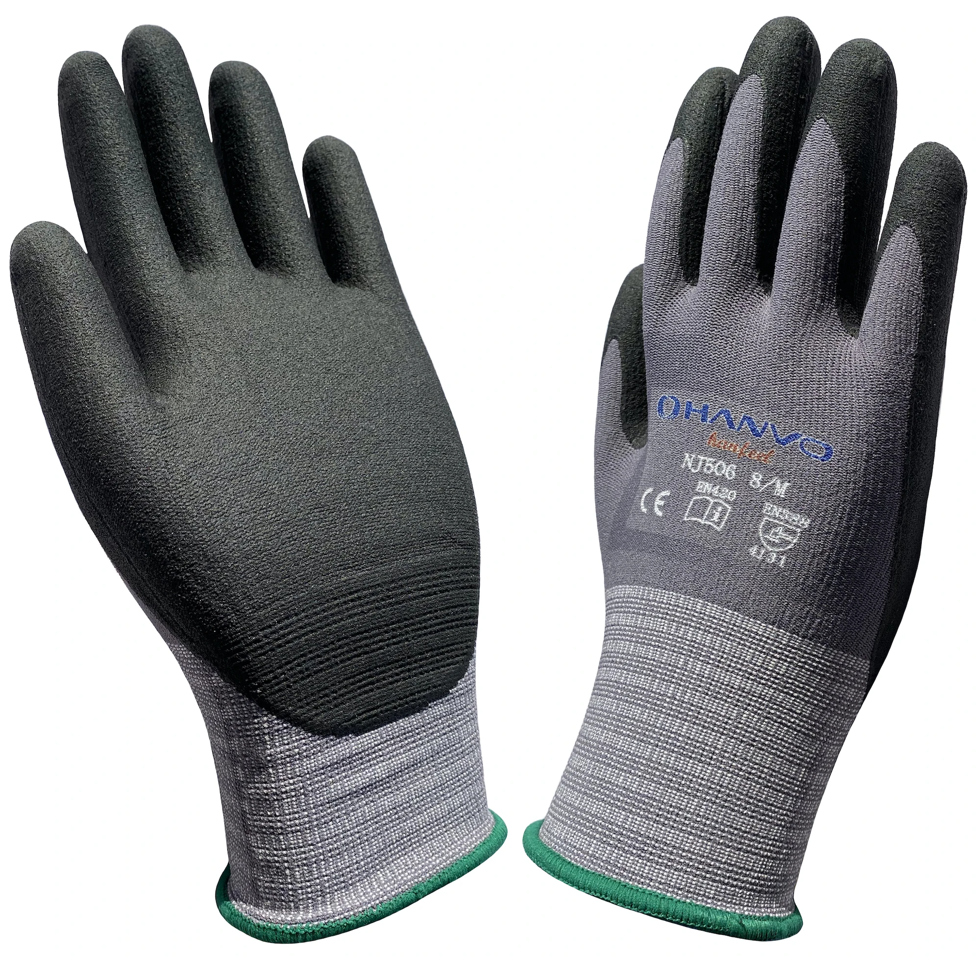 High Flex Nitrile Foam Work Gloves - Oil, Gas, Gardening, Abrasion Resistant