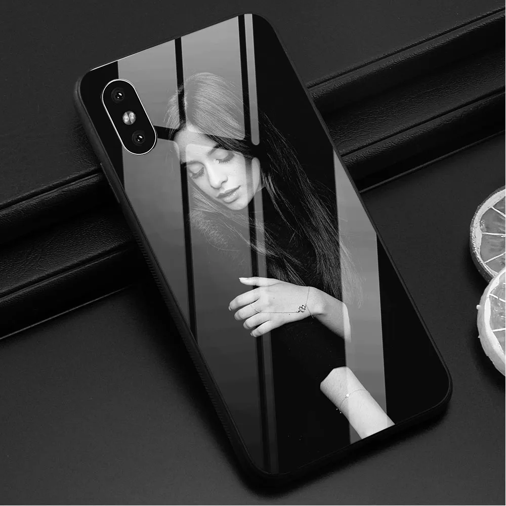 

Slim Camila Cabello Beaty Tempered Glass Phone Cover for iPhone 8 Case 7 Plus Xs Max XR X 6 6S 5S 5 SE Skin