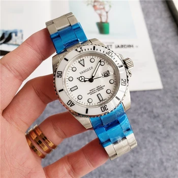 

White water ghost Automatic mechanical watch Quality AAA Stainless steel Swiss luxury brand Business wristwatches customize logo