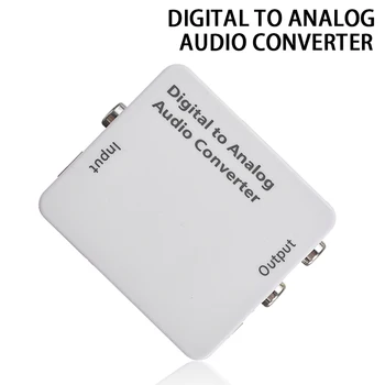 

Digital Coaxial Optical Fiber Toslink Digital To Analog RCA L/R Audio Converter Adapter Mini Digital to Analog Audio Decoder