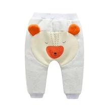 Г., новые стильные брюки для мальчиков на осень и зиму большие штаны на подгузник для малышей плотные штаны с начесом в Корейском стиле детская спортивная одежда с героями мультфильмов