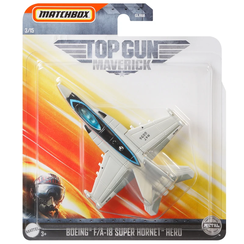 Matchbox Skybusters Toy Metal Plane - Top Gun: Maverick - BOEING F/A-18  SUPER HORNET HANGMAN (GVW39) 